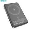 BWOO P82 BO 10000mah 15w power bank wireless charging dark pilkas