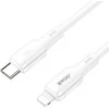 USB kabelis Bwoo (X329CL) "USB-C (Type-C) to Lightning" (27W) 1m baltas