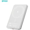 BWOO itin plonas išorinis akumuliatorius 20W 5000mAh su magnetiniu įkrovimu P79 šviesiai pilkas
