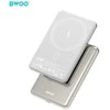 BWOO P79 ultracienki powerbank 5000mAh su ładowaniem magnetycznym šviesiai pilka