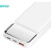 BWOO Ultra thin 22,5W 10000 mAh power bank, baltas
