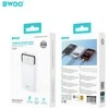BWOO Ultra thin 22,5W 10000 mAh power bank, baltas