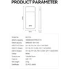 BWOO Ultra thin 22,5W 10000 mAh power bank, baltas