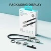 BWOO USB-C - USB-C 0,3 m 60 W virvelės laidas su dirželiu