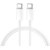 BWOO Kabelis USB-C - USB-C 2m 60W baltas