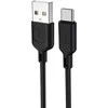 Kabelisis T-PHOX FAST TYPE-C 2,4A PVC 1,2M Juodos spalvos