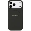 Cg Mobile Sas Dėklas Guess Grained Ring MagSafe do iPhone 17 Pro Max juoda