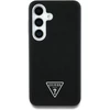 Cg Mobile Sas Dėklas Guess Grained Triangle Logo MagSafe do Samsung Galaxy S25 juoda