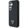 Cg Mobile Sas Dėklas Guess Grained Triangle Logo MagSafe do Samsung Galaxy S25 juoda