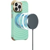 Telforceone Magnetinis dėklas Circle Glam Mag telefonui iPhone 13 Pro 6,1 mėtų spalvos