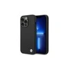 Dėklas Apple iPhone 14 Pro BMW silikoninis Metal Logo juodos spalvos