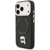 Karl Lagerfeld Big Strap Karl Metal Logo MagSafe dėklas skirtas Apple iPhone 17 Pro Juodas