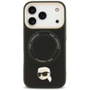 Karl Lagerfeld Big Strap Karl Metal Logo MagSafe dėklas skirtas Apple iPhone 17 Pro Juodas