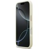 Karl Lagerfeld Karl Script Logo Dėklas skirtas Apple iPhone 17 Pro rusvai gelsvas