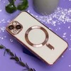 TFO Spalvotas chromuotas Mag dėklas Xiaomi Redmi 15C 4G EU / 15C 5G EU (173,16 x 81,06 x 8,2 mm) rožinio aukso spalvos