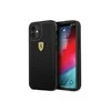 Apple iPhone 12 / 12 Pro Ferrari dėklas On Track Perforated (FESPEHCP12MBK) juodos spalvos