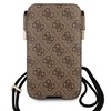 „Guess 4G Big Metal Logo Pouch“ – telefono dėklas, dydis max 6,7 colio (ruda)
