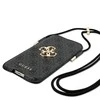 Guess krepšys telefonui GUHCP12L4GPSGR 6,7″ pilkos spalvos 4G Metal Logo