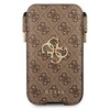 „Guess 4G Big Metal Logo Pouch“ – telefono dėklas, dydis max 6,7 colio (ruda)