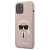 Apple iPhone 13 Pro Max Karl Lagerfeld dėklas Silicone Karl`s Head (KLHCP13XSLKHLP) light rožinės spalvos