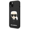 Dėklas Karl Lagerfeld KLHMP14MSLKHBK IPHONE 14 PLUS / 15 PLUS 6.7 "HARDCASE JUODA / Juodas SILICONE KARL`S HEAD MAGSAFE