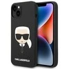 Dėklas Karl Lagerfeld KLHMP14MSLKHBK IPHONE 14 PLUS / 15 PLUS 6.7 "HARDCASE JUODA / Juodas SILICONE KARL`S HEAD MAGSAFE