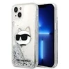 Apple iPhone 14 Pro Max Karl Lagerfeld dėklas Glitter Choupette Patch (KLHCP14XLNCHCS) sidabrinės spalvos