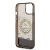 Apple iPhone 14 Karl Lagerfeld dėklas Liquid Glitter RSG (KLHCP14SLCRSGRK) juodos spalvos
