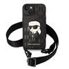 Karl Lagerfeld NFT Monogram Ikonik Patch - dėklas skirtas Apple iPhone 14 Juodas