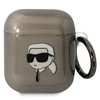 Apple AirPods ausinių dėklas Karl Lagerfeld Karl`s Head (KLA2HNIKTCK) juodos spalvos