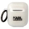 Apple AirPods Karl Lagerfeld Gliter Karl&amp;Choupette (KLA2HNKCTGT) ausinių dėklas skaidrus