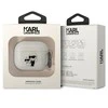 Apple AirPods 3 Karl Lagerfeld Gliter Karl&amp;Choupette (KLA3HNKCTGT) ausinių dėklas skaidrus