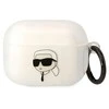 Apple AirPods Pro ausinių dėklas Karl Lagerfeld Karl`s Head (KLAPHNIKTCT) skaidrus