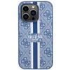 Guess telefono dėklas iPhone 14 Pro 6,1 GUHMP14LP4RPSB mėlynas hardtelefono dėklas Magsafe 4G Printed Stripes