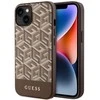Apple iPhone 14 Plus Guess dėklas GCube Stripes MagSafe (GUHMP14MHGCFSEW) rudos spalvos