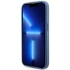 Guess telefono dėklas iPhone 14 Pro 6,1 GUHMP14LP4RPSB mėlynas hardtelefono dėklas Magsafe 4G Printed Stripes