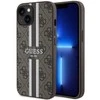 Dėklas GUESS GUHMP14MP4RPSW IPHONE 14 PLUS / 15 PLUS 6.7 "BROWN / BROWN HARDCASE 4G PRINTED STRIPES MAGSAFE