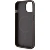 Guess telefono dėklas iPhone 14 6,1 GUHMP14SP4RPSW ruda hartelefono dėklas Magsafe 4G Printed Stripes