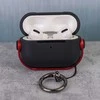 Airpods 3 dėklas su metaliniu rėmeliu ir karabinu