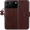 TFO Išmanusis „Luxe“ odinis dėklas, skirtas iPhone 17 Pro 6,3" / 18 Pro 6,3", rudas