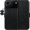 TFO Išmanusis „Luxe“ odinis dėklas, skirtas iPhone 17 Pro 6,3" / 18 Pro 6,3", juodas