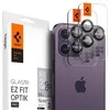 Spigen OPTIK.TR ”EZ FIT” CAMERA PROTECTOR 2-PACK Apple iPhone 14 Pro / 14 Pro Max / 15 Pro / 15 Pro Max / 16 Pro / 16 Pro Max / 17 Pro / 17 Pro Max Juodas