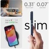 Dėklas Spigen Liquid Air, navy mėlynas – Apple iPhone 15