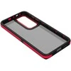 Telforceone Crystal Juodas dėklas Samsung Galaxy S25 Plus raudonas