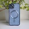TelForceone "Glitter Chrome Mag" dėklas "iPhone 15 Plus" 6,7 mėlynas
