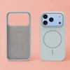 TFO Plonas silikoninis Mag dėklas, skirtas iPhone 17 Pro Max 6,9" / iPhone 18 Pro Max 6,9" sidabrinis