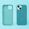 Dėklas Telforceone Silicone Thin Mag case for iPhone 12 / 12 Pro 6,1" turquoise