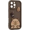 Dėklas Telforceone Ultra Trendy 3D case for iPhone 15 Pro 6,1" capybara