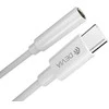 Devia adapter EC608 USB-C - jack 3,5mm baltos spalvos