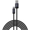 Devia kabelis Gracious EC649 USB - USB-C 1,0 m 2A juodos spalvos